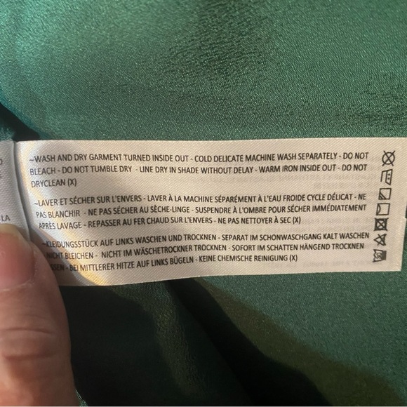 Finders Keepers Green The Way Long Sleeve Dress Size S Mini - Picture 11 of 11